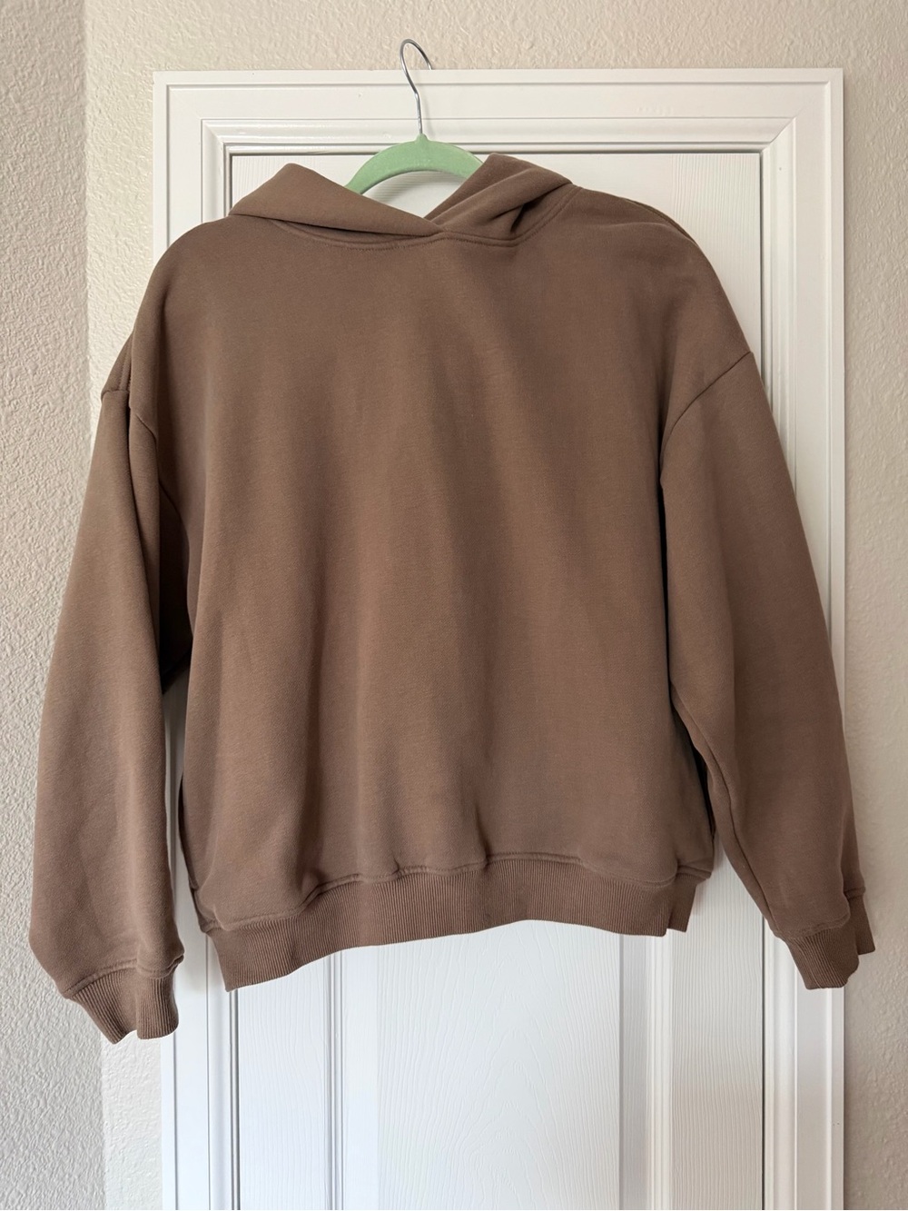 Sunday Women's Crewneck Hoodie in Taupe Brown
